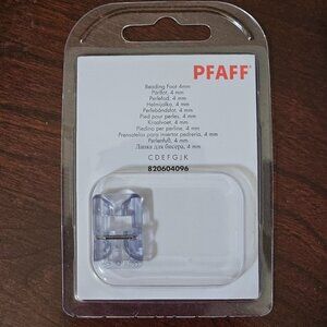 PFAFF BEADING FOOT 4MM SEWING MACHINE #820604096